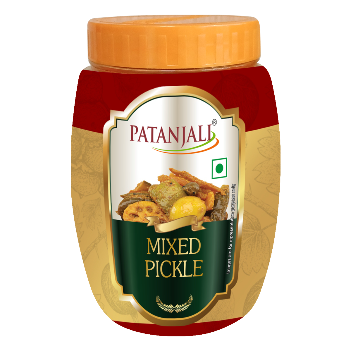 Мікс Пікл/Mixed Pickle, Patanjali, гостре соління із сумішшю різних овочів і фруктів 500 г 12/24