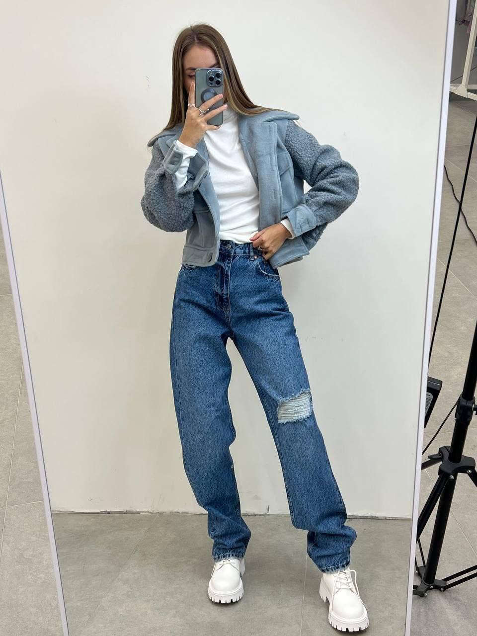 Жіноча куртка тканина трьохнитка та барашек, фото 1