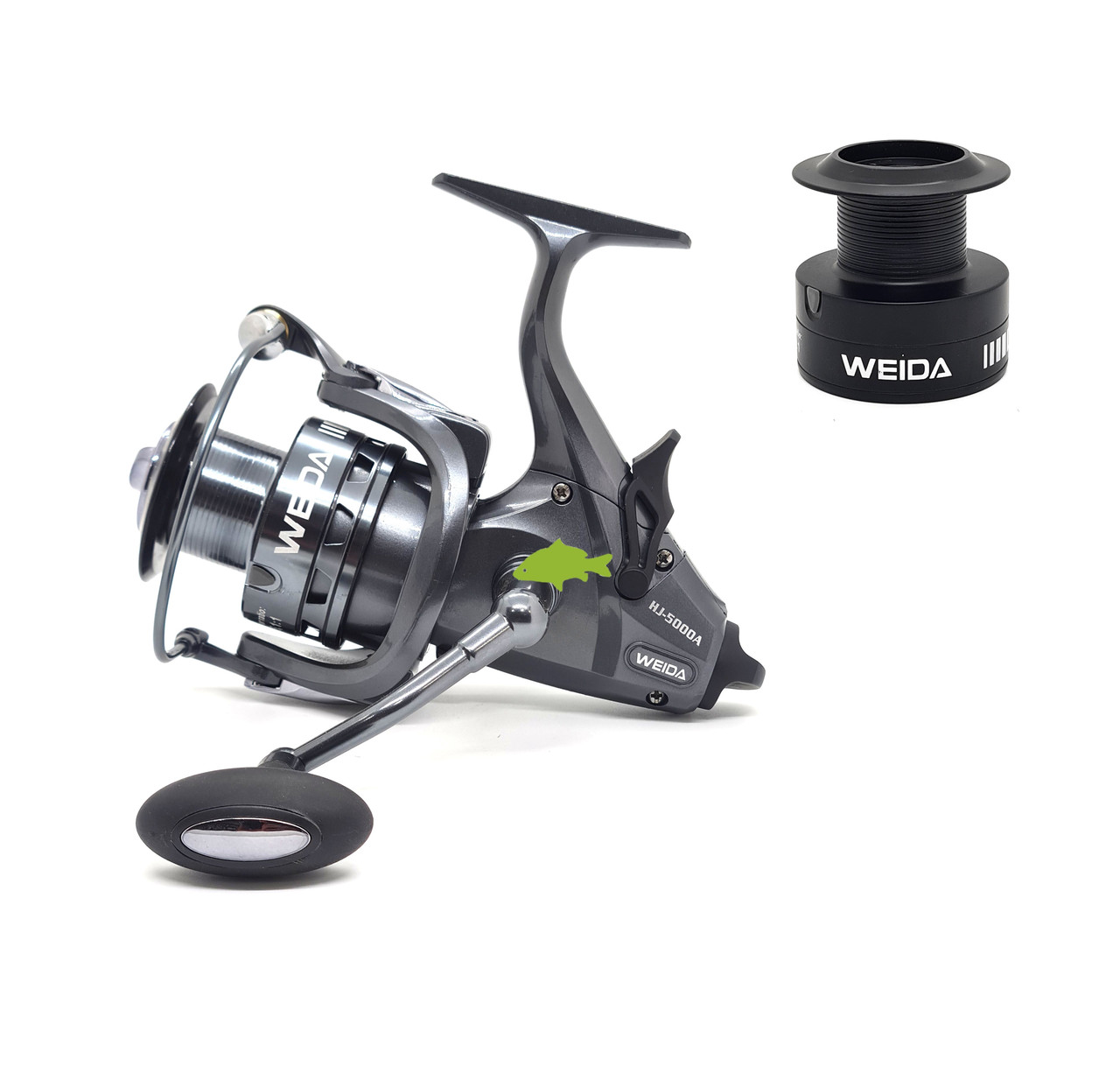 Котушка Weida HJ 4000 (4+1bb; 5.1:1) з бейтраннером (додаткова шпуля), фото 1