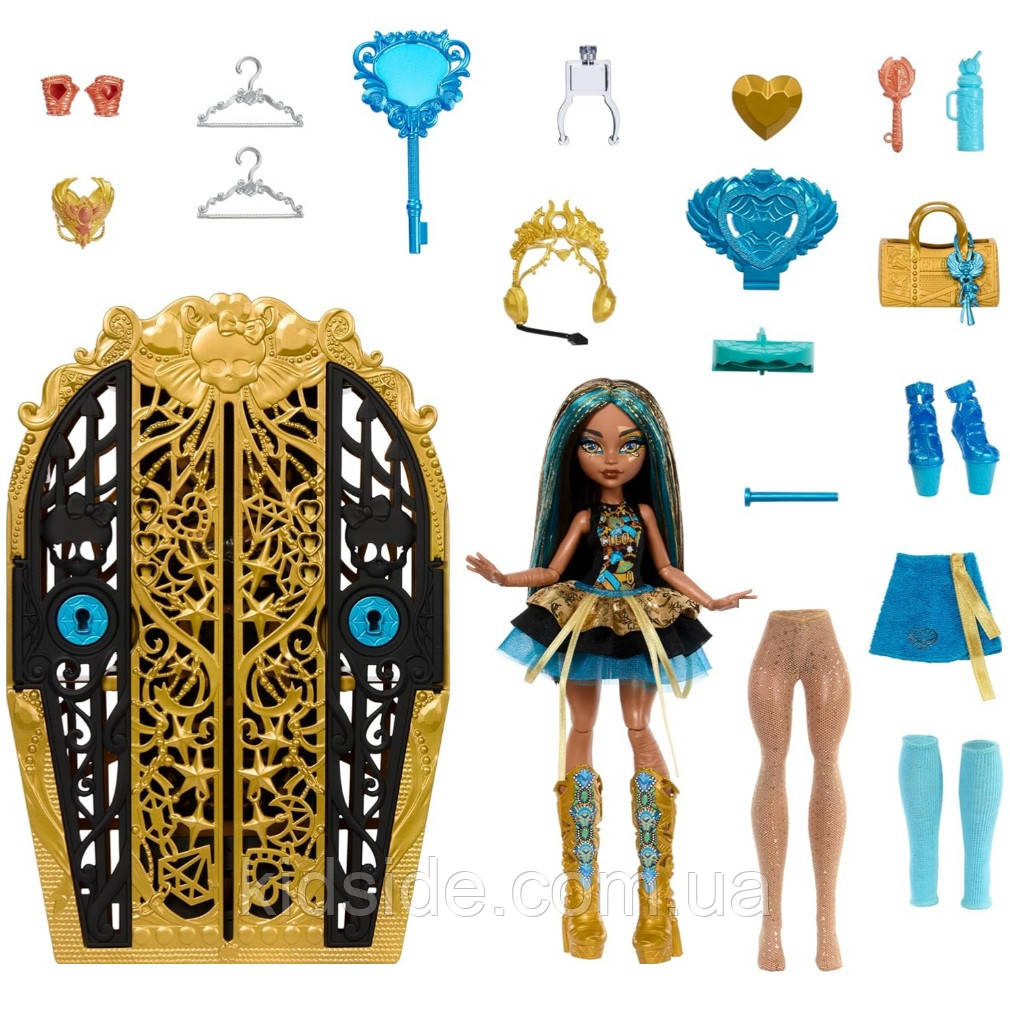 Monster High Cleo De Nile HXH86 Лялька Монстр Хай Клео де Ніл Шафа з секретами