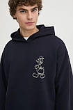 AllOriginal com ua Кофта Desigual ANSELMO-MICKEY чоловіча колір чорний з капюшоном з принтом 24WMSK04 РОЗМІРИ, фото 5
