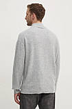 AllOriginal com ua Вовняний светр Calvin Klein чоловічий колір сірий легкий гольф K10K113751 РОЗМІРИ ЗАПИТУЙТЕ, фото 4