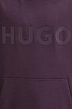 AllOriginal com ua Бавовняна кофта HUGO чоловіча колір фіолетовий з капюшоном з принтом 50529090 РОЗМІРИ, фото 6