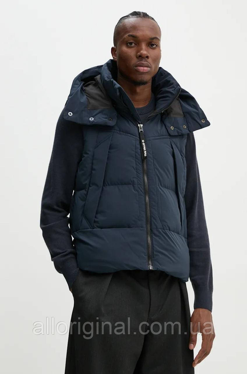 AllOriginal com ua Безрукавка G-Star Raw чоловіча колір синій зимова D25346-D518 РОЗМІРИ ЗАПИТУЙТЕ