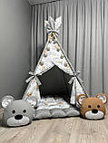 Вігвам для дітей Ведмежа на місяці 3 БОНБОН Повний комплект, вігвам для хлопчика, дитяча палатка, вігвам для дівчинки, вігвам, фото 2
