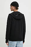 AllOriginal com ua Бавовняна кофта C.P. Company Diagonal Raised Fleece Goggle Zipped чоловіча колір чорний з, фото 4