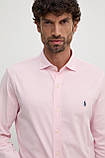AllOriginal com ua Бавовняна сорочка Polo Ralph Lauren чоловіча колір рожевий regular класичний комір РОЗМІРИ, фото 6