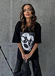 Футболка Mickey Mouse жіноча, чорна. One Size, фото 8