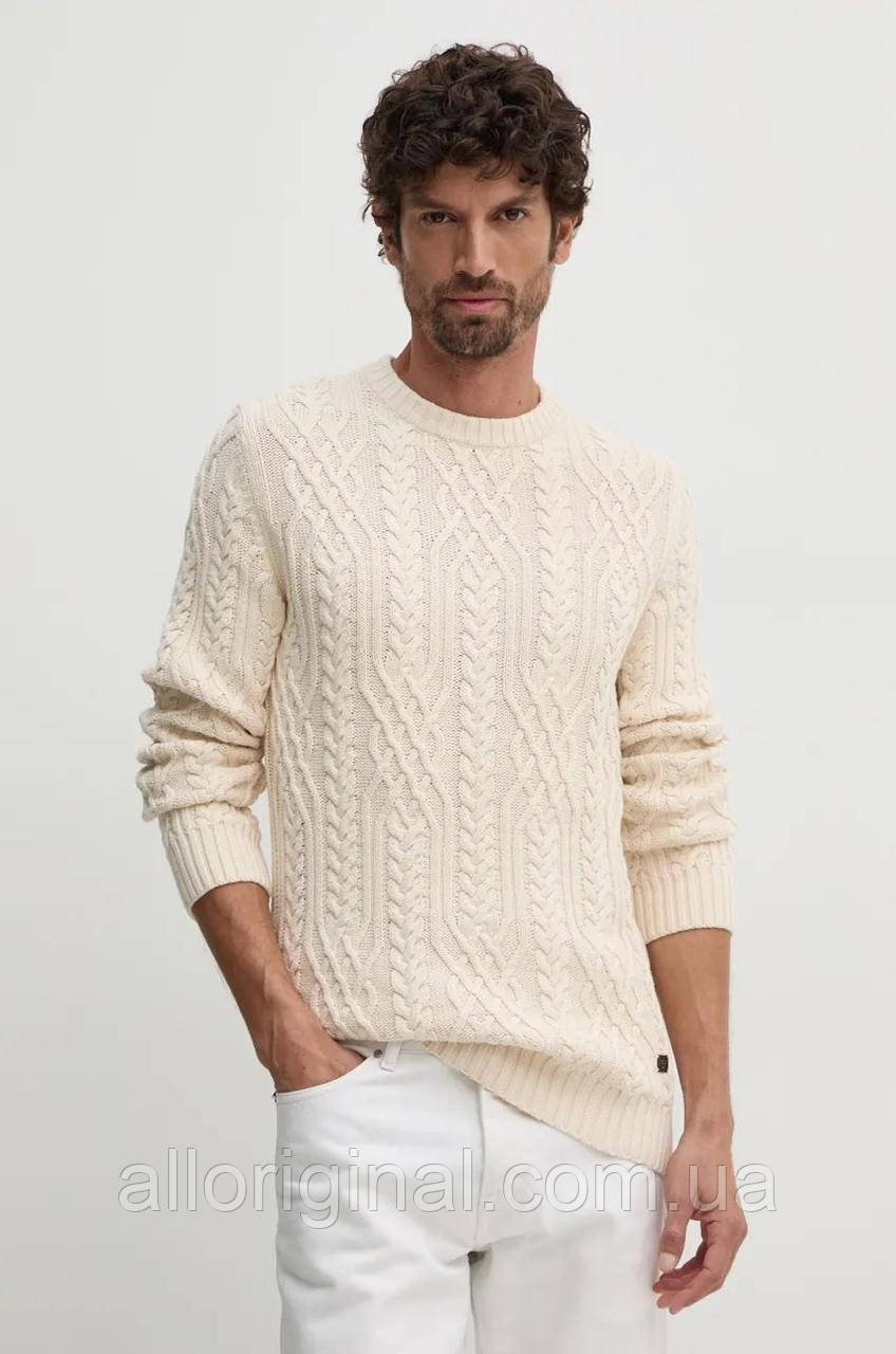 AllOriginal com ua Бавовняний светр Joop! колір бежевий 30043085 РОЗМІРИ ЗАПИТУЙТЕ