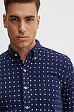 AllOriginal com ua Бавовняна сорочка Polo Ralph Lauren чоловіча колір синій slim комір button-down 710951941, фото 5