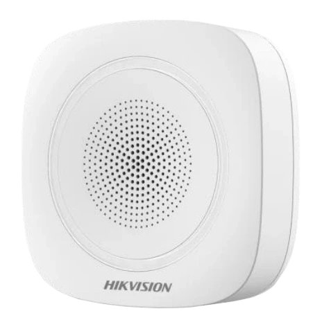 Hikvision DS-PS1-I-WE-Red (красная подсветка) Бездротова внутрішня сирена, фото 1