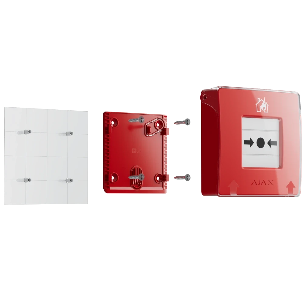 Ajax Manual Call Point (Red) (8EU) ASP Ручний пожежний сповіщувач