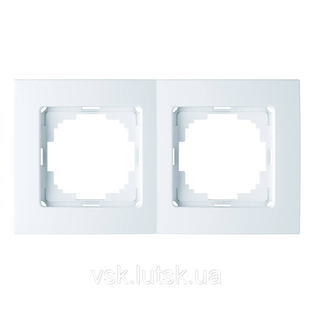 Рамка Nilson Touran білий 2на універс. (20шт) (24110092), фото 1