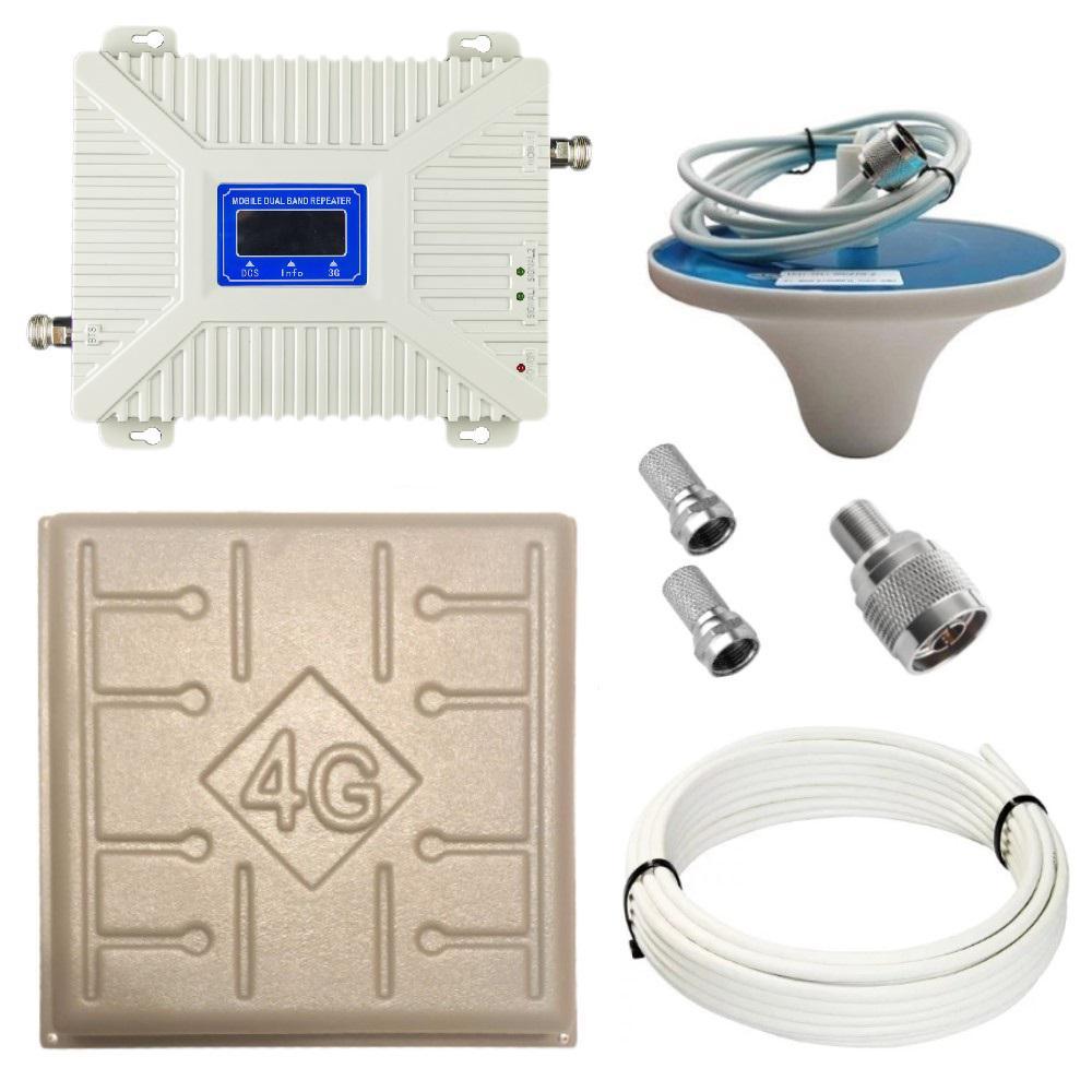 Репітер підсилювач мобільного зв'язку і інтернету SS96-GD GSM і 4G сигналу 900 і 1800 МГц (17/3 дБі), фото 1