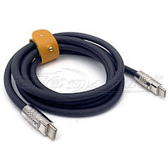 Кабель Type-C to Type-C, 120 Вт (висока якість), прогумований, 1.0 м