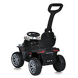 Дитячий електромобіль каталка-толокар 2в1 Bambi Racer M 5732 з батьківською ручкою Білий, фото 4