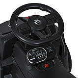 Дитячий електромобіль каталка-толокар 2в1 Bambi Racer M 5732 з батьківською ручкою Чорний, фото 11