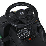 Дитячий електромобіль каталка-толокар 2в1 Bambi Racer M 5732 з батьківською ручкою Блакитний, фото 8