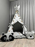 Вігвам для дітей Ведмежа на місяці 6 БОНБОН Повний комплект, вігвам для хлопчика, дитяча палатка, вігвам для дівчинки, вігвам, фото 2