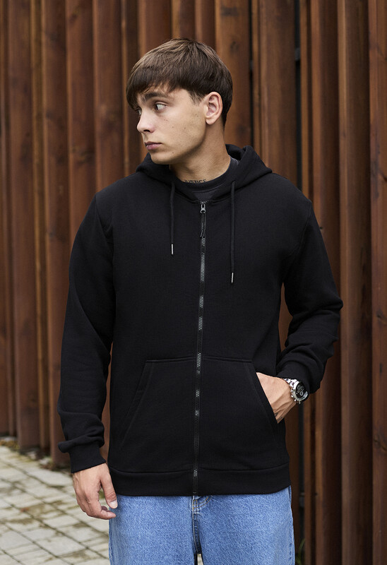 Чоловіче повсякденне худі Staff zip black