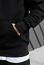 Універсальне чорне худі Staff black oversize, фото 4