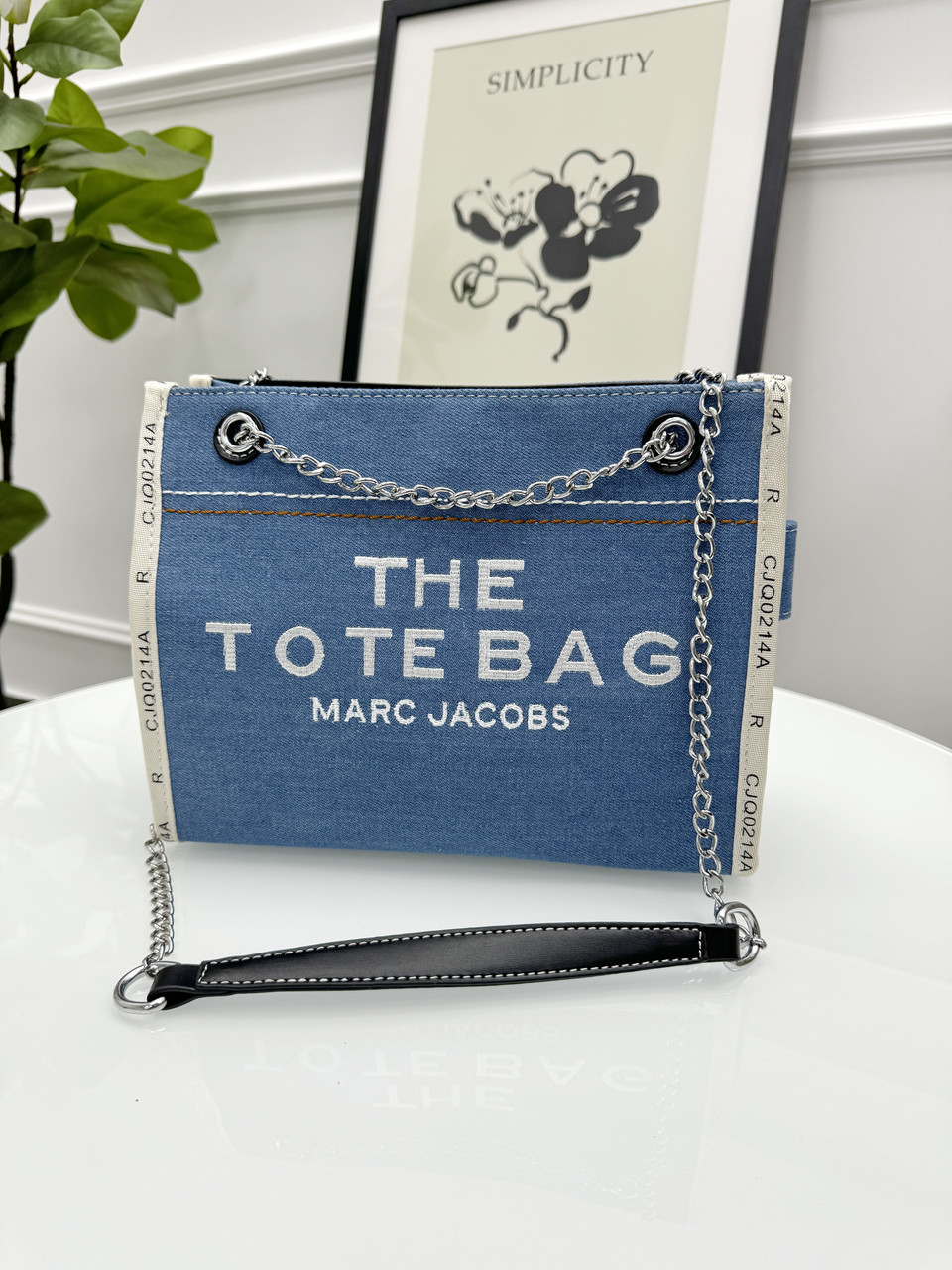 Сумка жіноча Маркбалстер світло-синій Marc Jacobs Bag Denim Small, фото 1