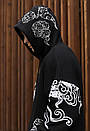 Чорно-біле худі Staff logo & claw oversize, фото 4