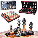 Настільна гра шахи TD202343 дерев'яний фігурки, фото 2