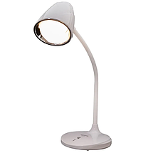 Біла настільна LED лампа 3Вт 3000-5500К на акумуляторі Type-C диммер 44х14.5 см, фото 4