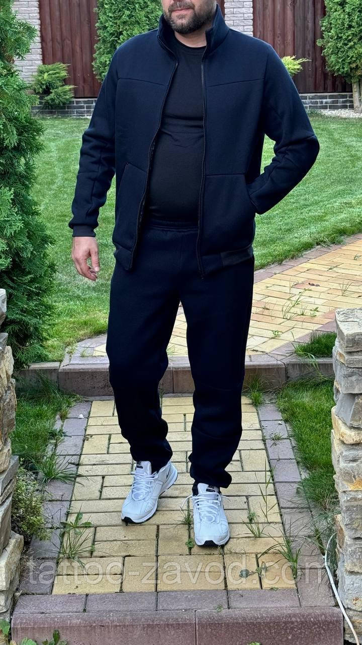 Теплий спортивний костюм чоловічий тринитка на флісі S, M, L, XL, XXL