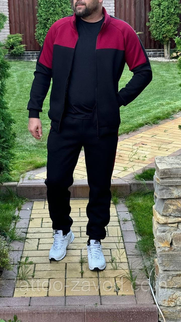 Теплий костюм чоловічий тринитка на флісі S M L XL XXL