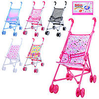 Прогулочная люлька для кукол и пупсов с поворотными колесами
