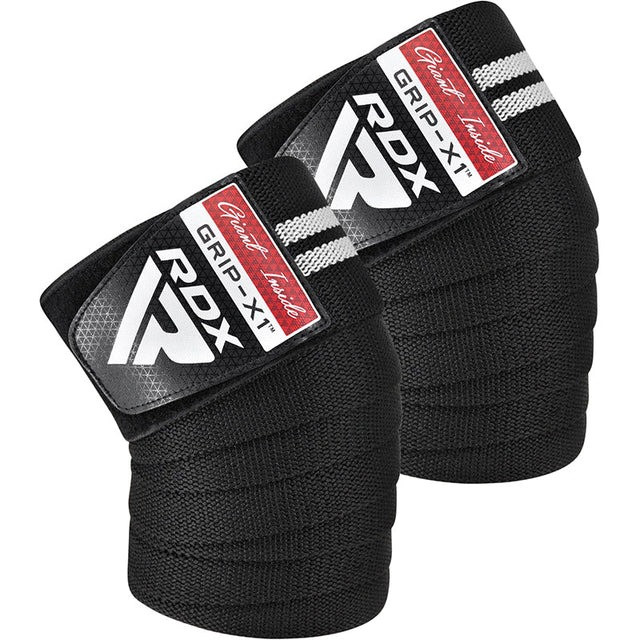 Бинти на коліна RDX GYM KNEE WRAP R11 BLACK/WHITE, фото 1