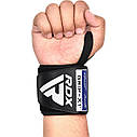 Бинти для зап'ястків (кистьові бинти) RDX GYM WRIST WRAP R11 BLACK/BLUE, фото 5