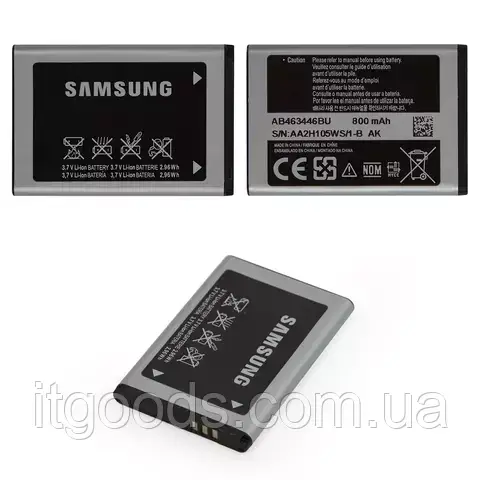 Оригінальна батарея Samsung AB463446BU B520 C250 C270 C450 D520 E210 E250 E250i F250 C520 E420 X200 X208