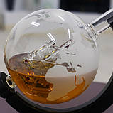 Набір для віскі Подорожі Світом графін 850 мл та 2 склянки 300 мл, фото 3