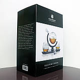 Набір для віскі Подорожі Світом графін 850 мл та 2 склянки 300 мл, фото 9