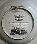 Порцелянова колекційна тарілка Співочі птахи Європи Keiser, фото 2