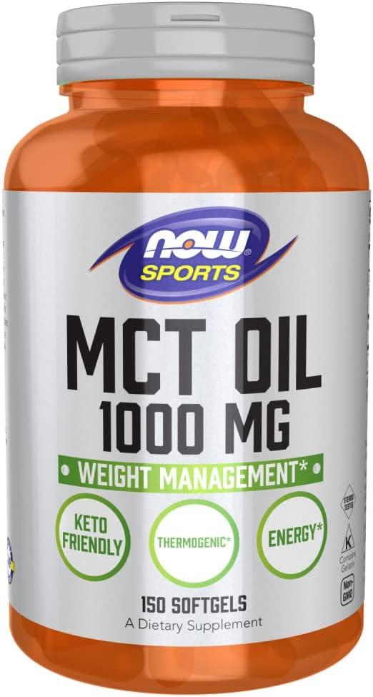 NOW Foods, Sports, MCT Oil, Олія МСТ 1000 мг, 150 м'яких капсул