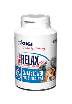 Вітаміни GIGI Да-ба Релакс Плюс для зміцнення нервової системи собак та котів 90 таблеток