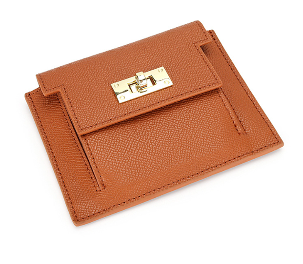 Міні гаманець монетниця сафьянова шкіра А16-КТ-10302 Коричневий, фото 1