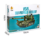 Конструктор дитячий ігровий військовий танк САУ 155 мм на 1648 деталей, фото 4