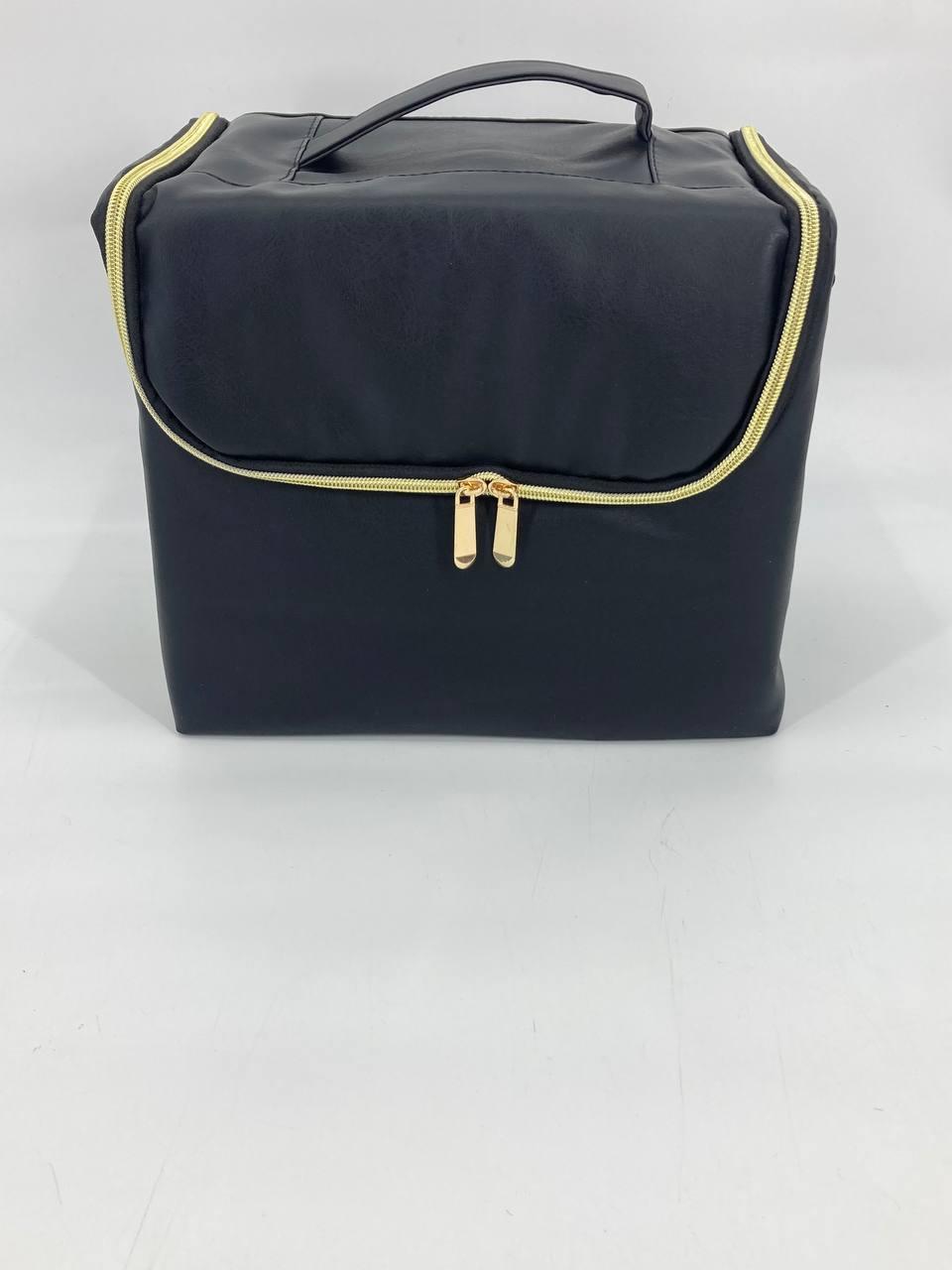 Сумка для майстра зі знімним органайзером, тканинна (шкірзам) чорна, фото 1