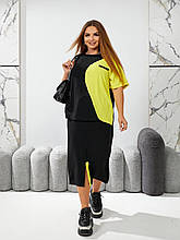 Елегантний жіночий костюм, тканина "Жатка" 48, 50, 52, 54, 56, 58 розмір 48