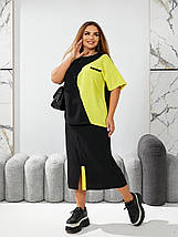 Елегантний жіночий костюм, тканина "Жатка" 48, 50, 52, 54, 56, 58 розмір 48, фото 3