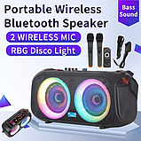Акустична караоке колонка NDR-Q68 Bluetooth із мікрофоном, фото 4
