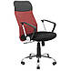 Сіткове офісне крісло — чорне спинка-сітка червона Ультра Ю Ultra U хрестовина Хром Richman, фото 4
