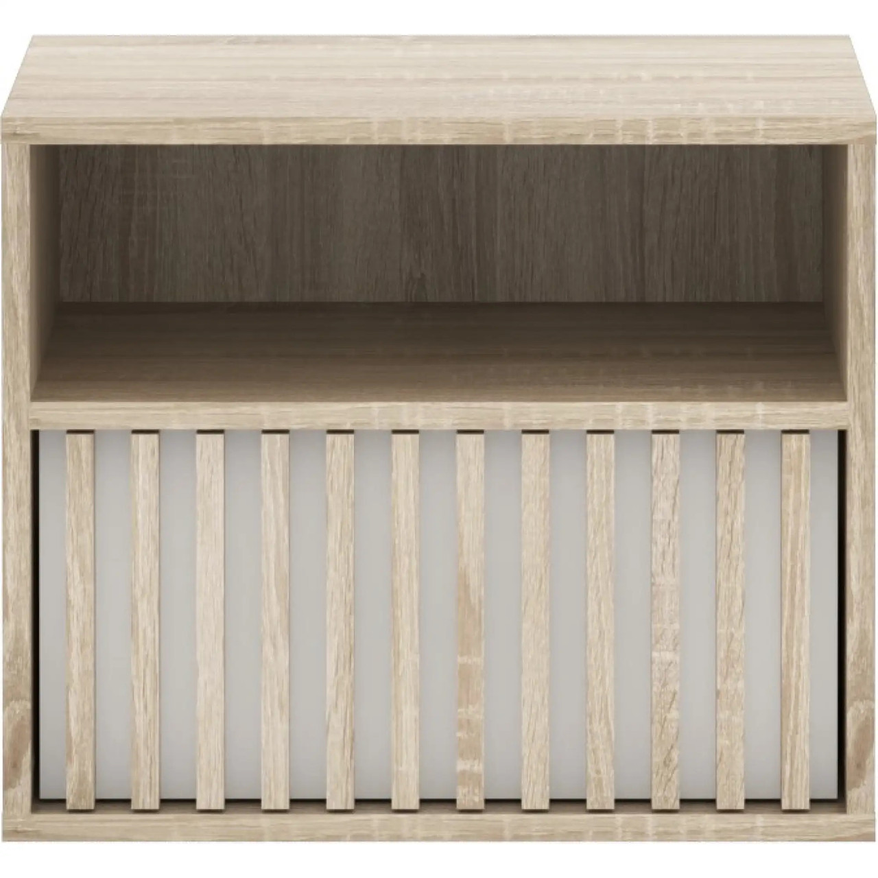 Тумба приліжкова Гербор Брус KOM1S Дуб сонома + Німфея альба (GRB-1362) \