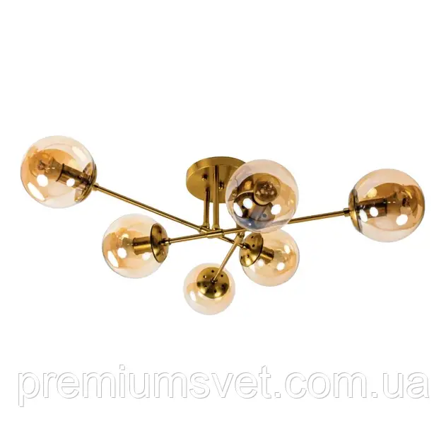 Люстра стельова 7923/6 Л COPPER, фото 1