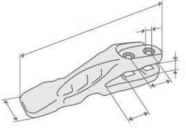 Зуби та коронки екскаваторів і навантажувачів
